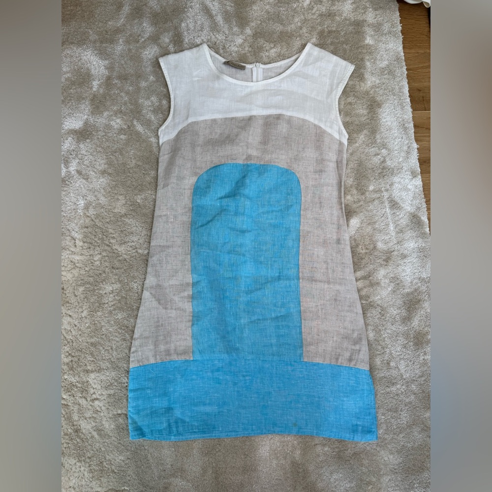 Puro Lino Elegant Sleeveless Dress